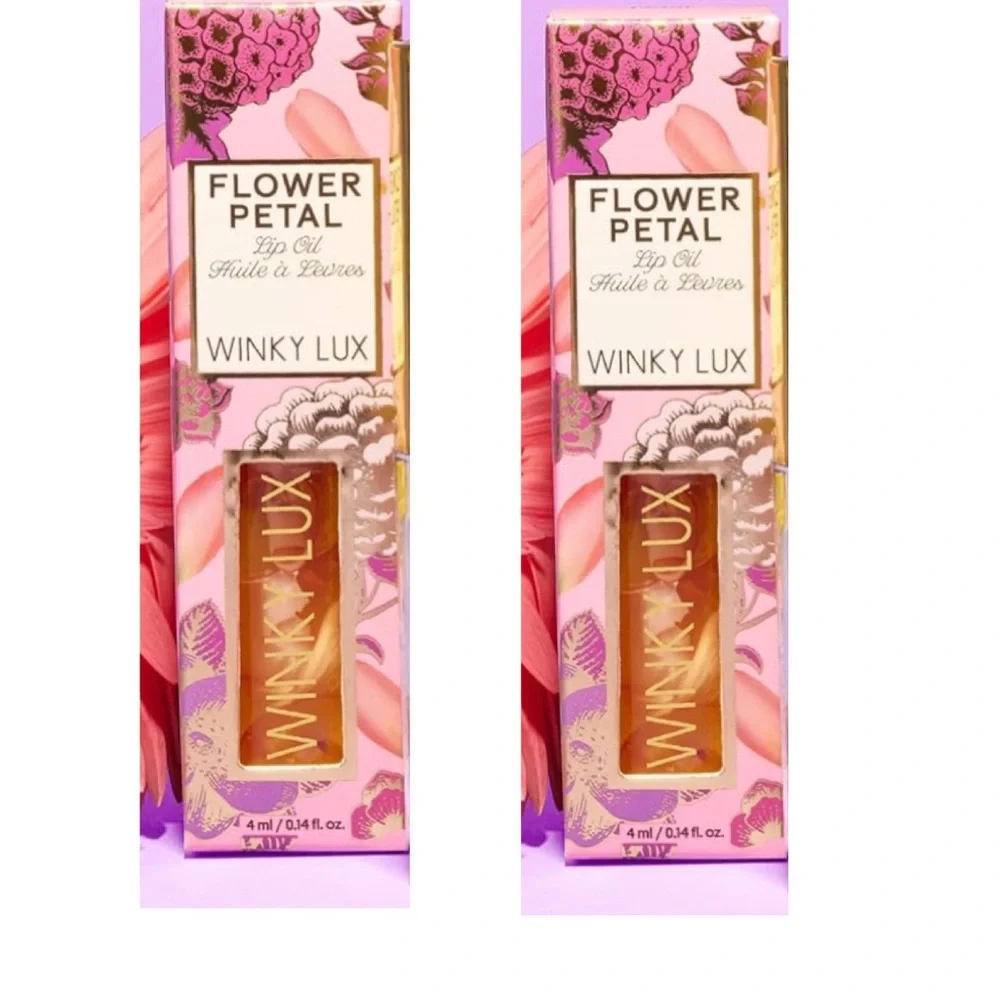 Winky Lux Flower Petal infused Lip Oil 2 pack‎ new